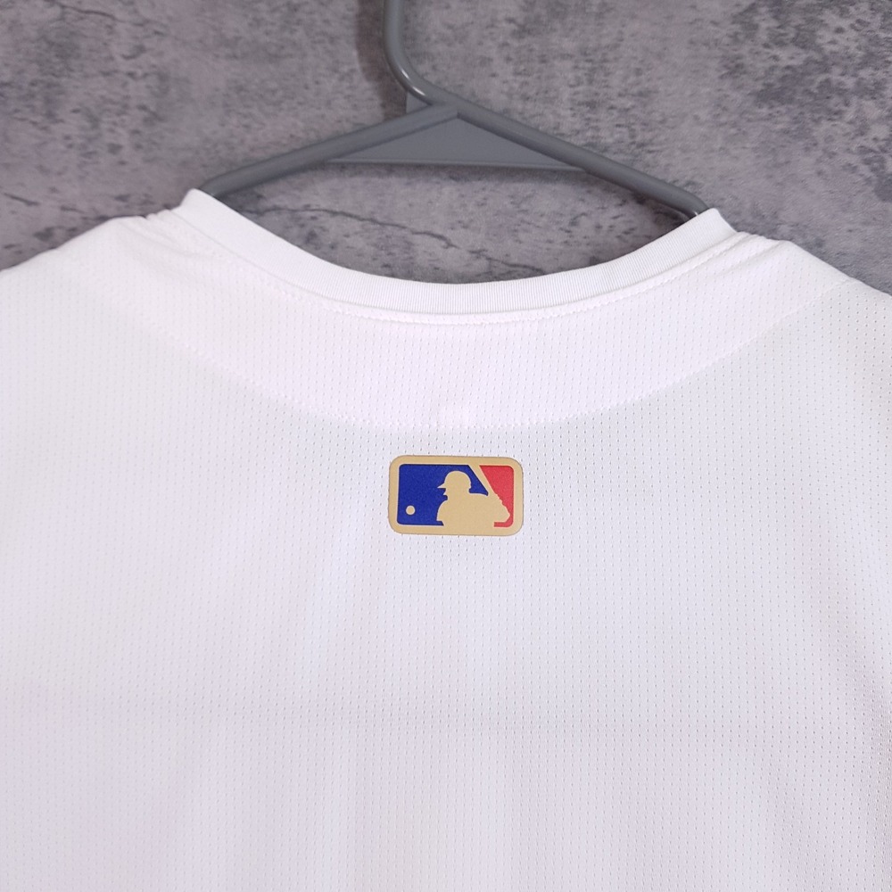 NIKE Los Angeles Dodgers 2024 World Series Gold Champions Jersey Mens 2XL White - Picture 4 of 8